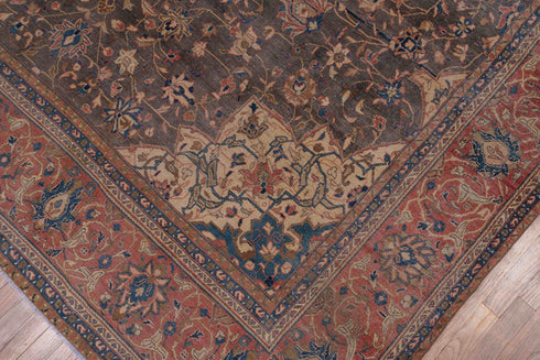 Vintage Kashan Area Rug (8' x 12')